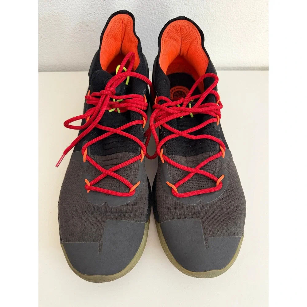 Under Armour Curry 6 Fox Theater Black Orange Mens Basketball Shoes - Picture 2 of 8